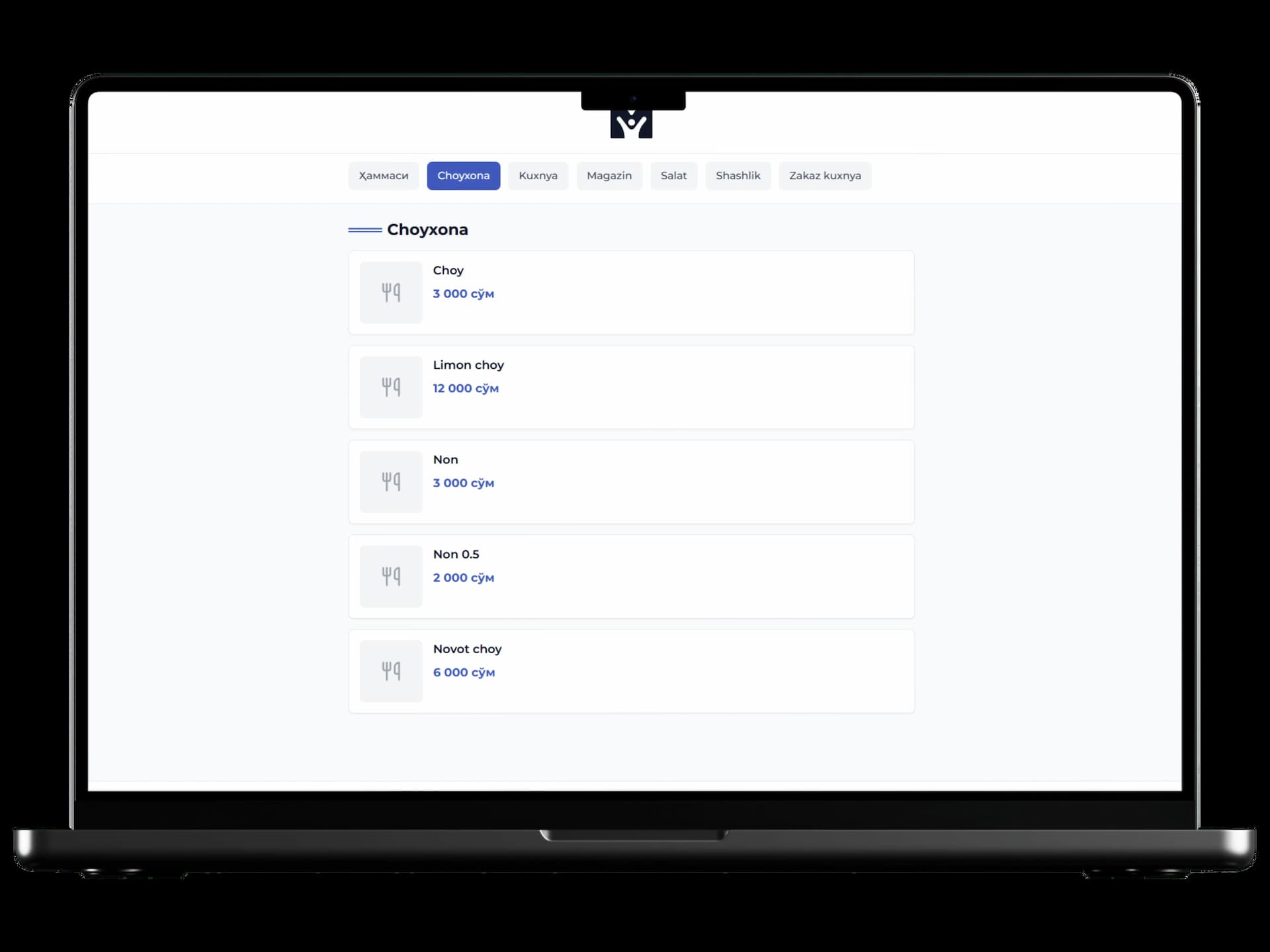 POS тизими - рақамли меню ва ресторан учун POS тизими